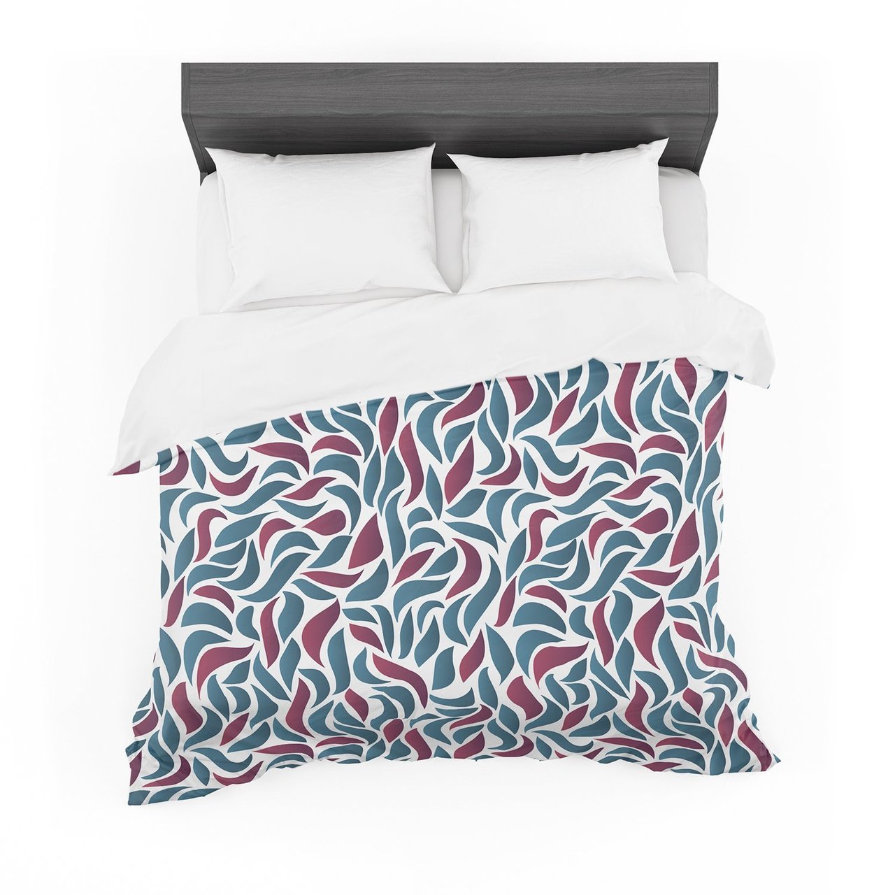 Nick Atkinson ‘Collide’ Teal Maroon Featherweight3D Customized Duvet Cover Bedding Sets