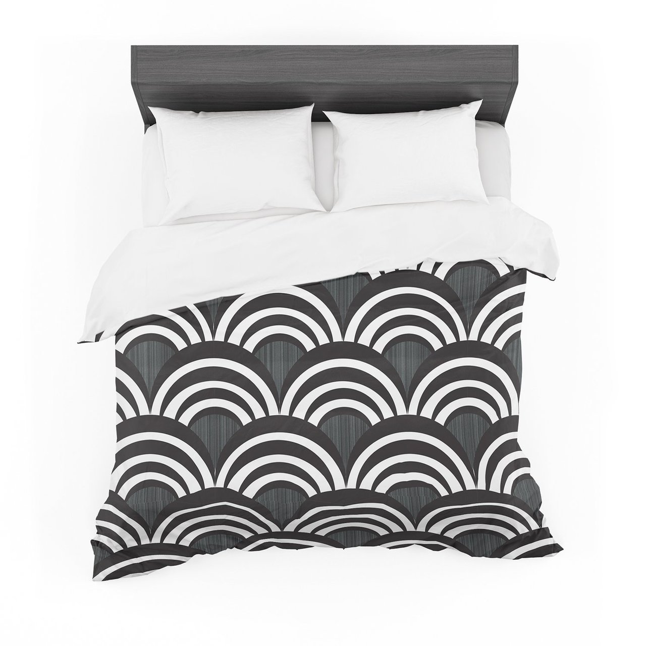 Nicole Ketchum ‘Art Deco Black’ Cotton3D Customized Duvet Cover Bedding Sets