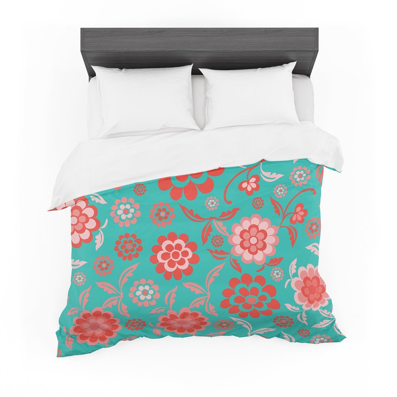 Nicole Ketchum ‘Cherry Floralea’ Cotton3D Customized Duvet Cover Bedding Sets