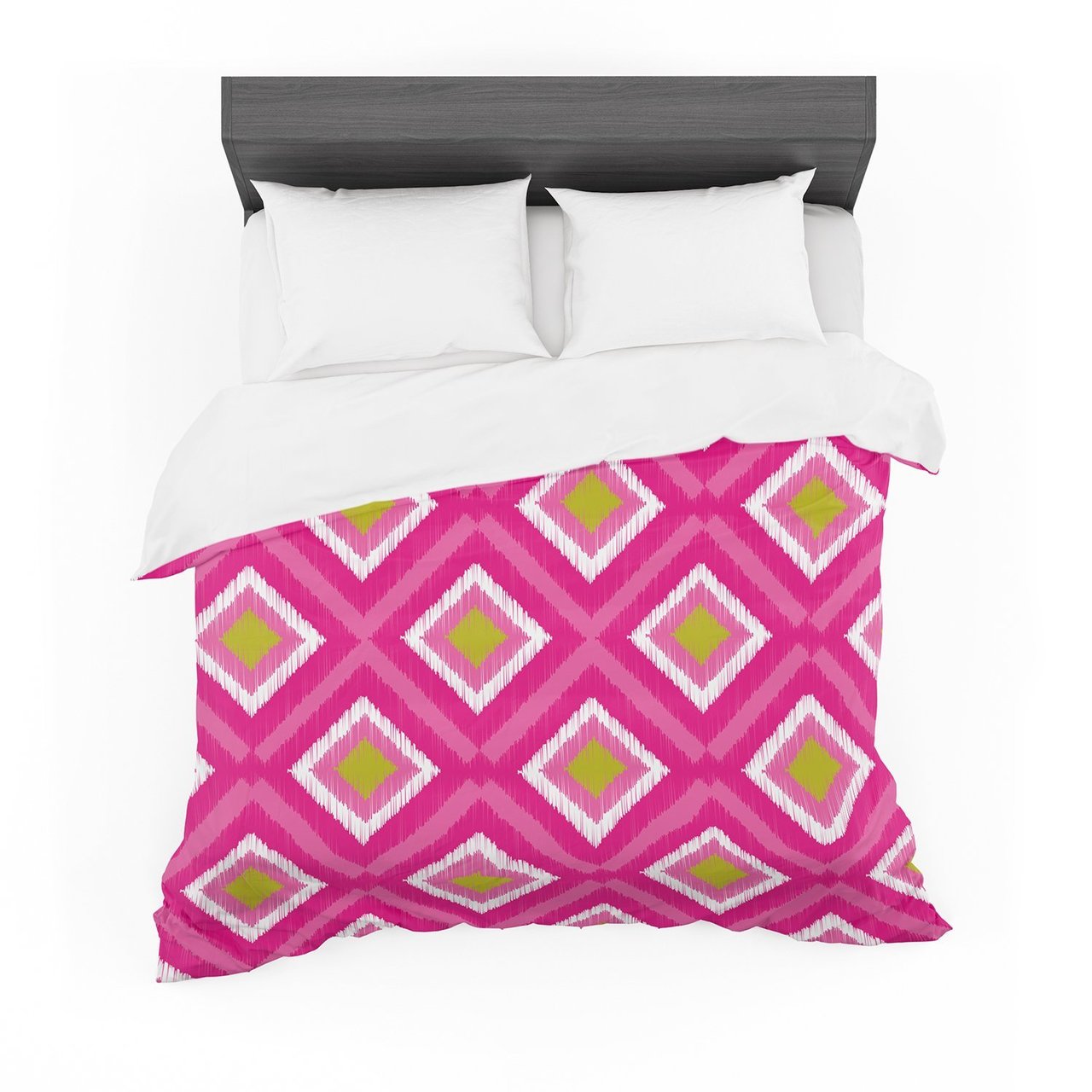 Nicole Ketchum ‘Moroccan Hot Pink Tile’ Cotton3D Customized Duvet Cover Bedding Sets
