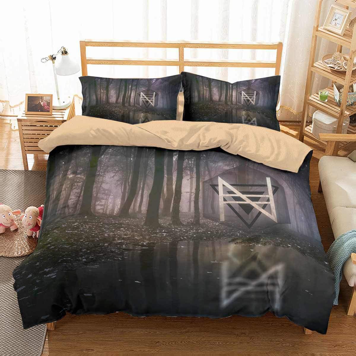 Night Argent 3D Customized Duvet Cover Bedding Sets