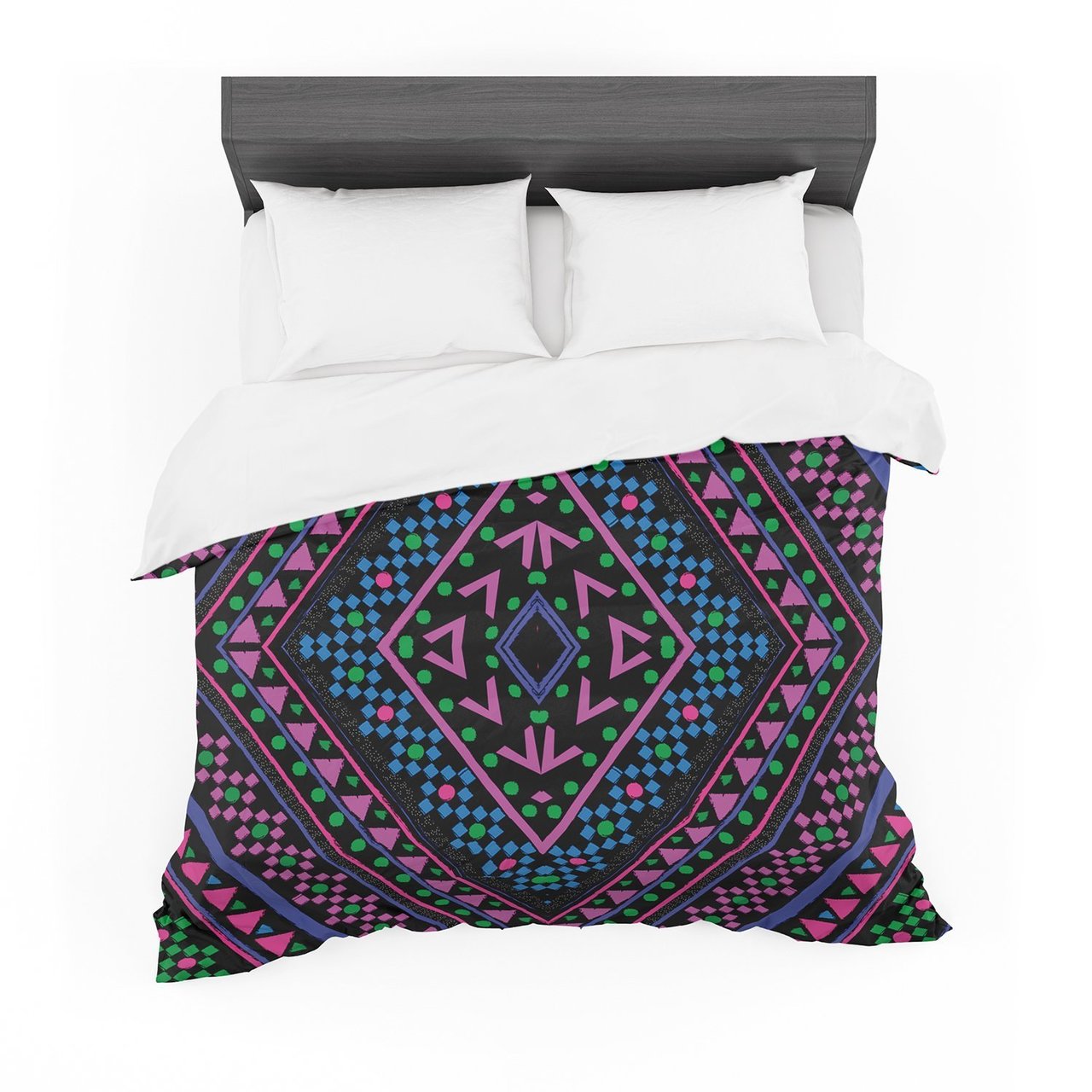 Nika Martinez ‘Neon Pattern’ Cotton3D Customized Duvet Cover Bedding Sets