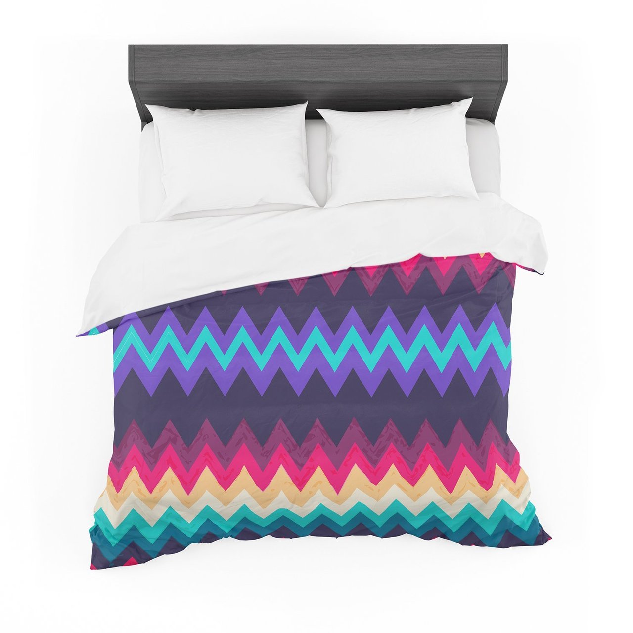 Nika Martinez ‘Surf Chevron’ Cotton3D Customized Duvet Cover Bedding Sets