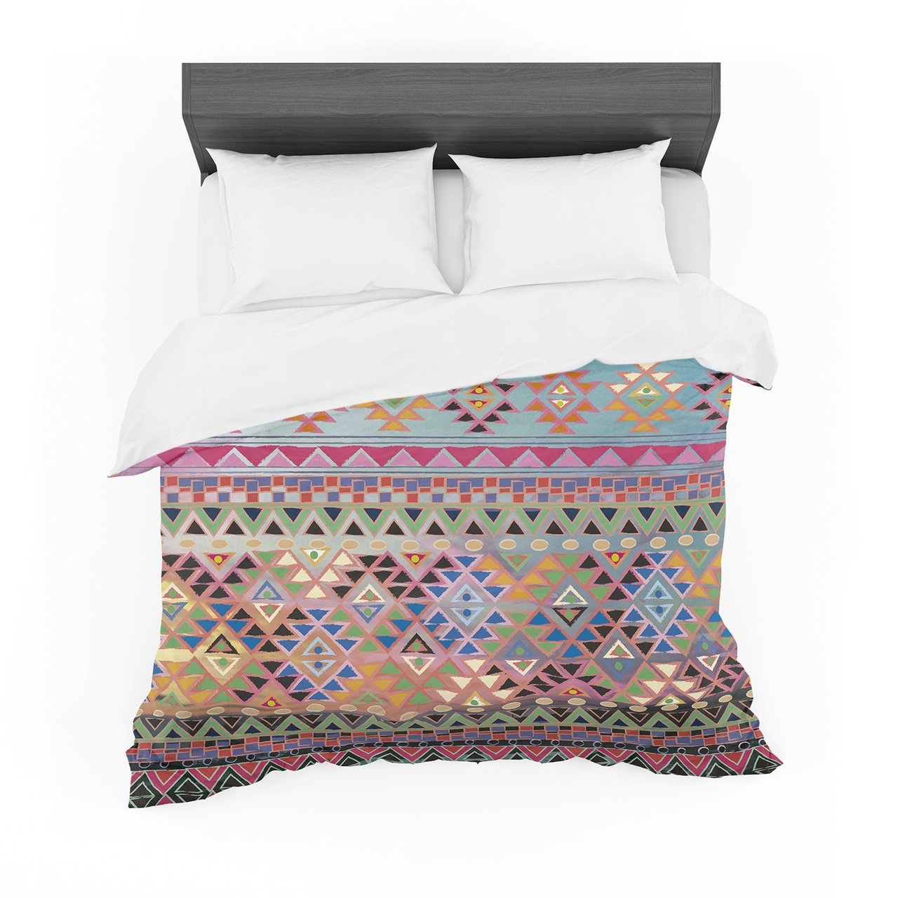Nika Martinez ‘Tribal Native’ Red Pattern Cotton3D Customized Duvet Cover Bedding Sets