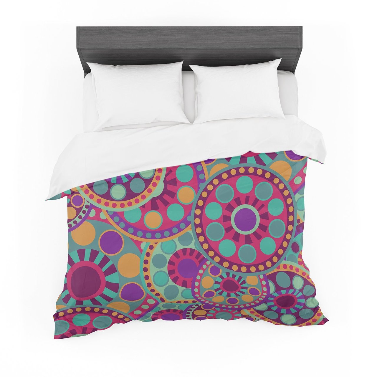 Nika Martinez ‘Valencia’ Pink Teal Featherweight3D Customized Duvet Cover Bedding Sets