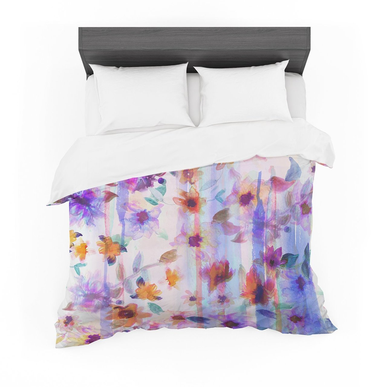 Nikkitrange ‘Floral Ombre’ Pastel Featherweight3D Customized Duvet Cover Bedding Sets