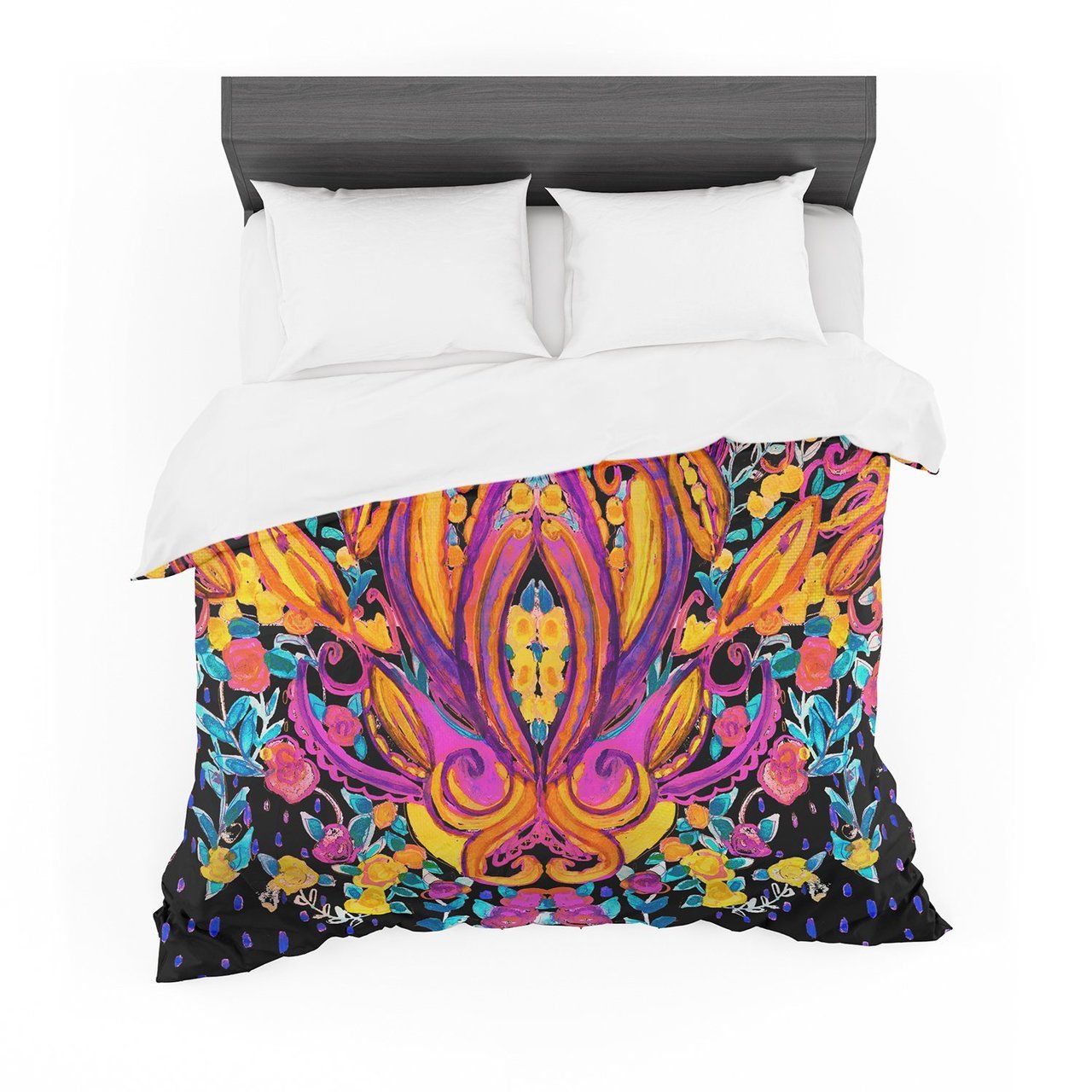 Nikkitrange ‘Paisley Garden’ Wam Pink Featherweight3D Customized Duvet Cover Bedding Sets