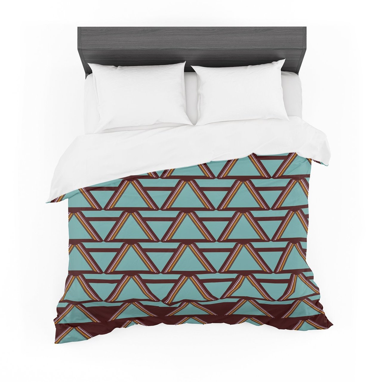 Nina May ‘Deco Angels Choco Mint’ Cotton3D Customized Duvet Cover Bedding Sets