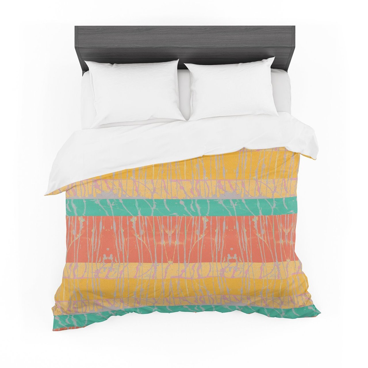 Nina May ‘Desertplatter’ Orange Gold Cotton3D Customized Duvet Cover Bedding Sets