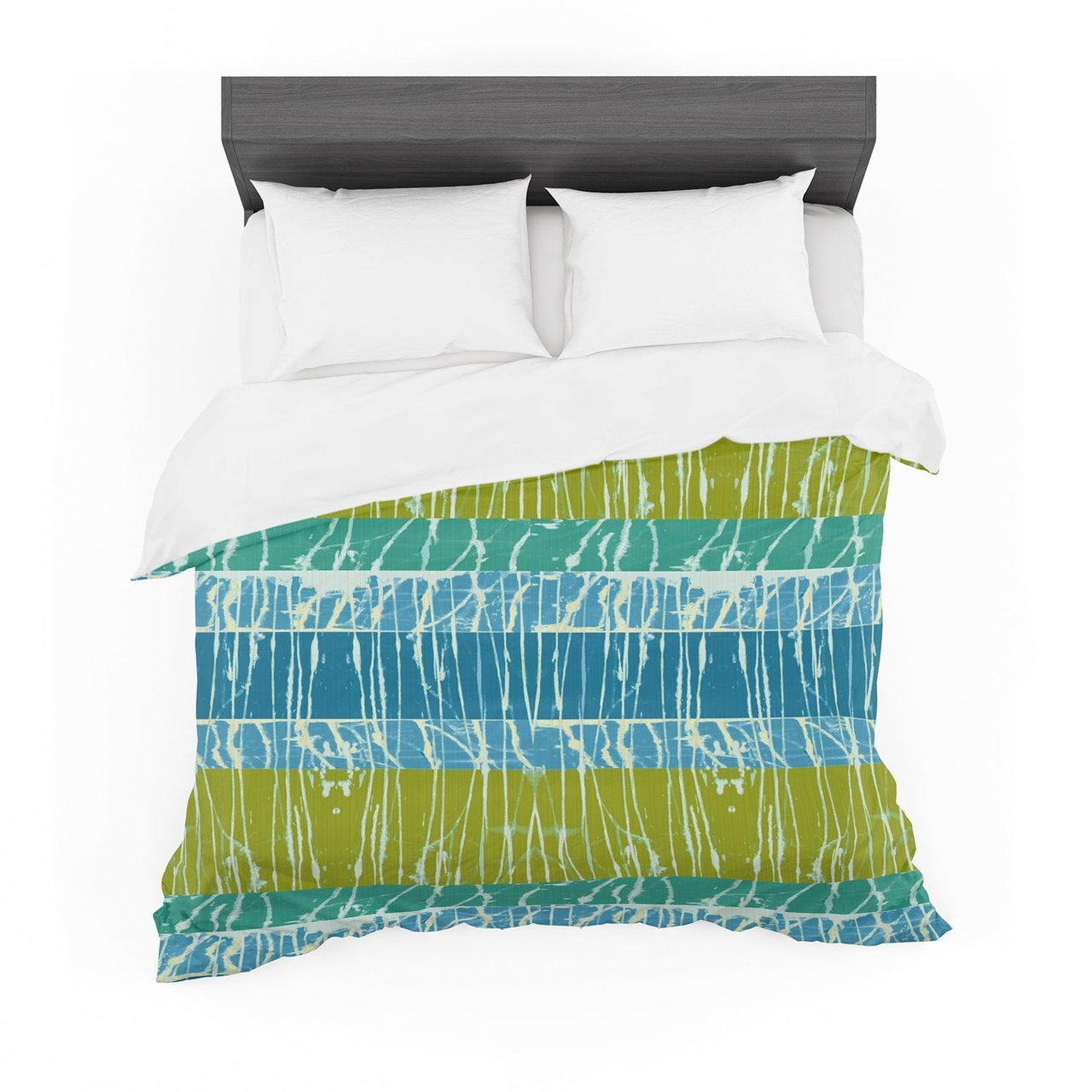 Nina May ‘Oceanplatter’ Blue Teal Cotton3D Customized Duvet Cover Bedding Sets