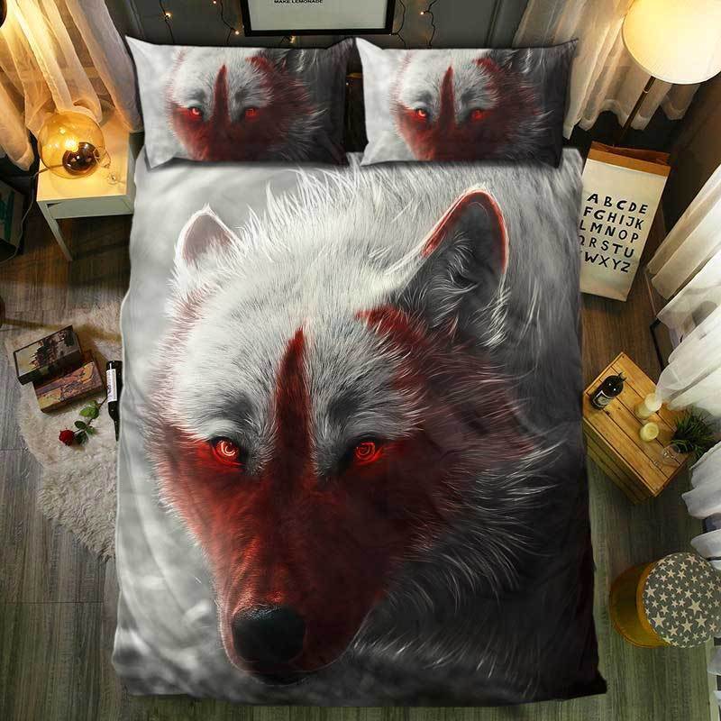nM pecial Wolf Collection 113D Customized Duvet Cover Bedding Sets