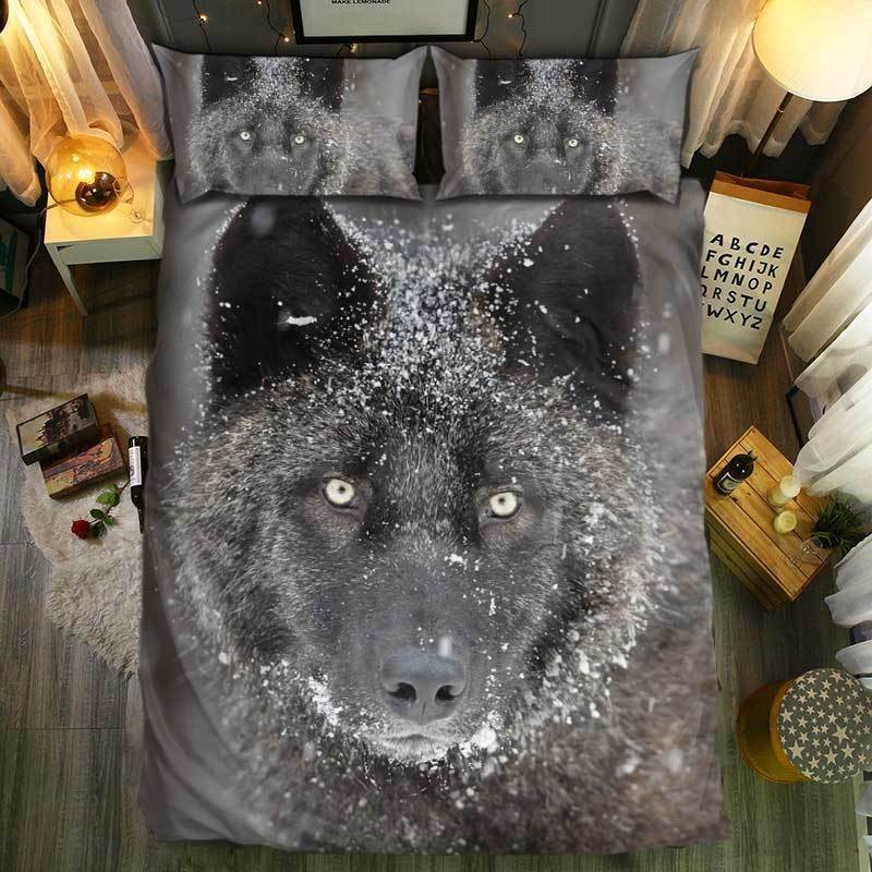 nM pecial Wolf Collection 143D Customized Duvet Cover Bedding Sets