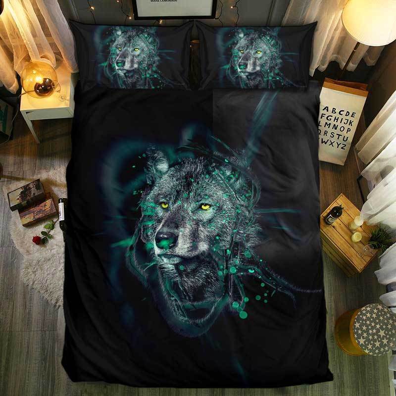 nM pecial Wolf Collection 163D Customized Duvet Cover Bedding Sets