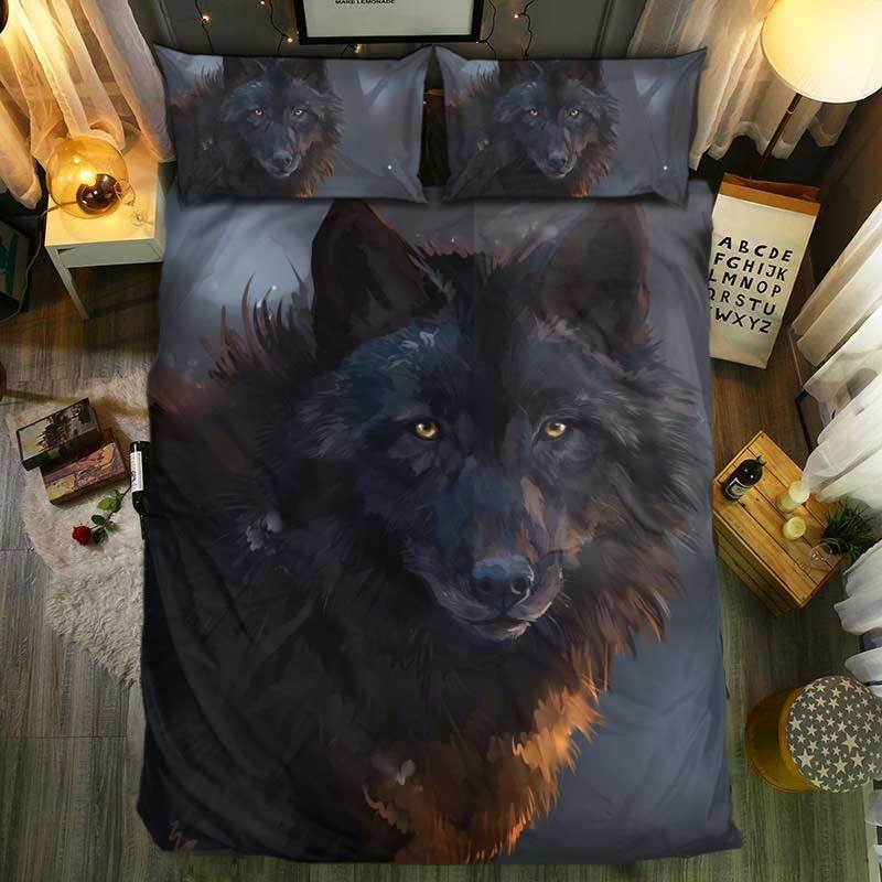 nM pecial Wolf Collection 173D Customized Duvet Cover Bedding Sets