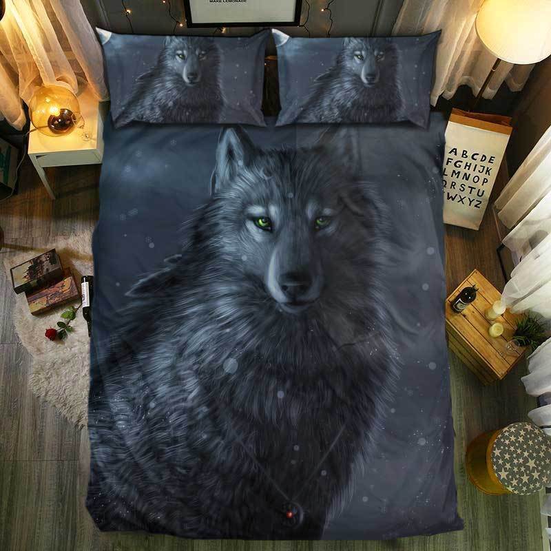 nM pecial Wolf Collection 203D Customized Duvet Cover Bedding Sets