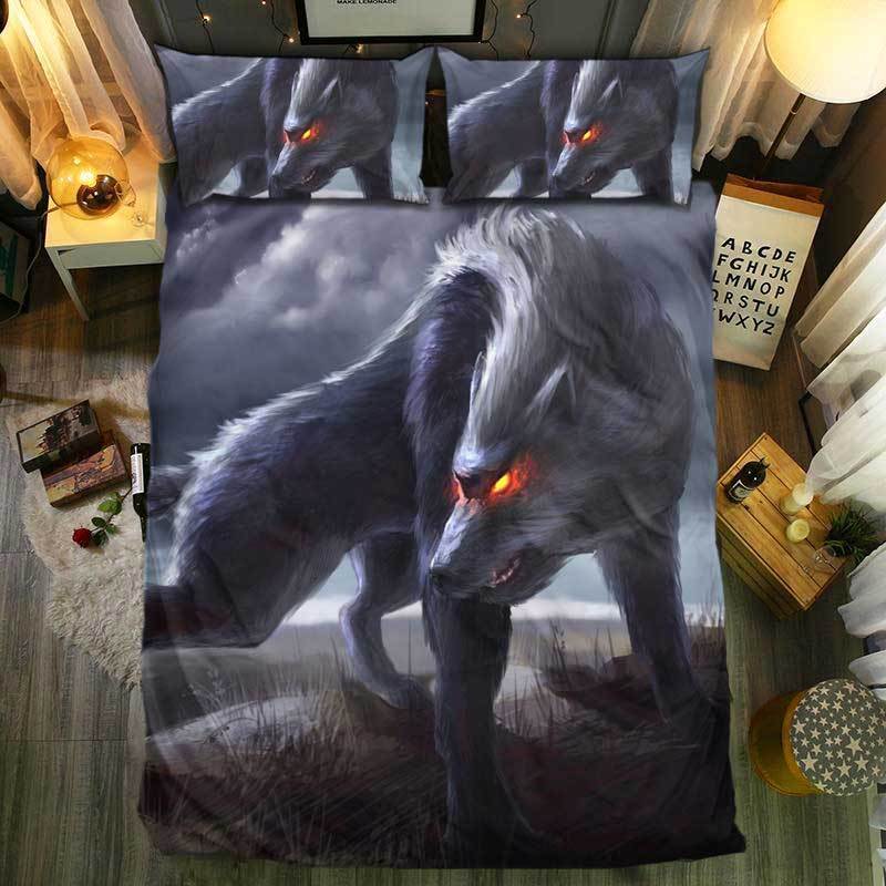 nM pecial Wolf Collection 223D Customized Duvet Cover Bedding Sets