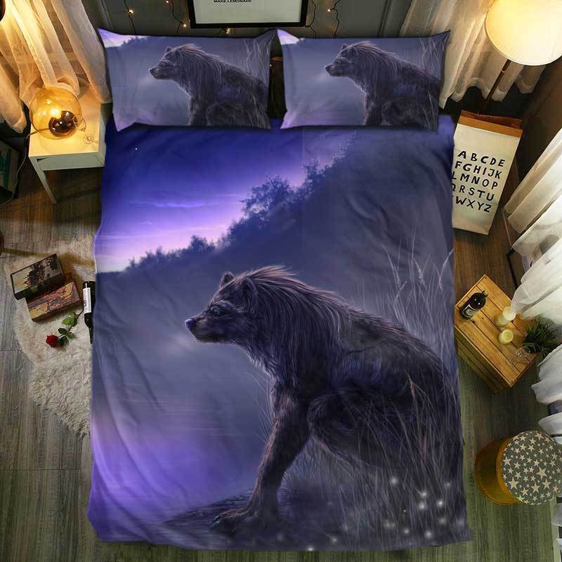 nM pecial Wolf Collection 253D Customized Duvet Cover Bedding Sets