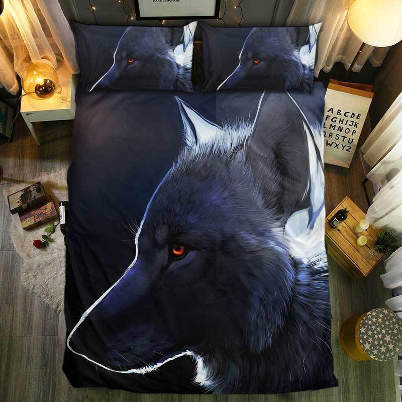 nM pecial Wolf Collection 273D Customized Duvet Cover Bedding Sets