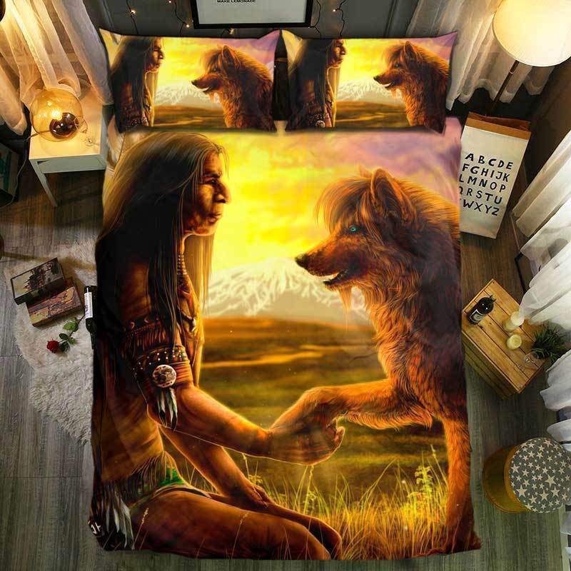 nM pecial Wolf Collection 283D Customized Duvet Cover Bedding Sets