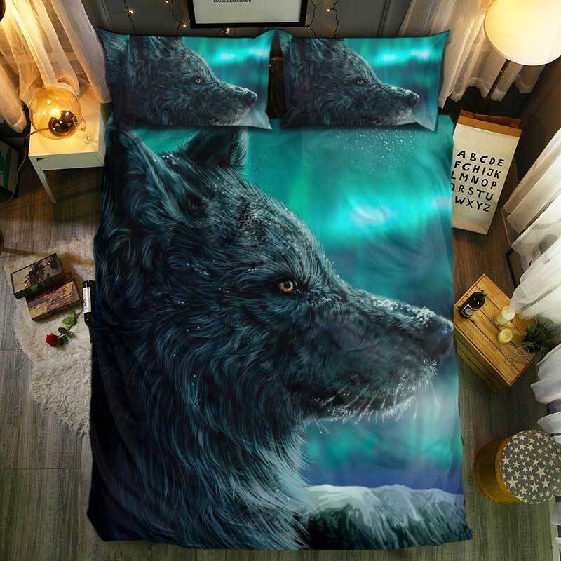 nM pecial Wolf Collection 33D Customized Duvet Cover Bedding Sets
