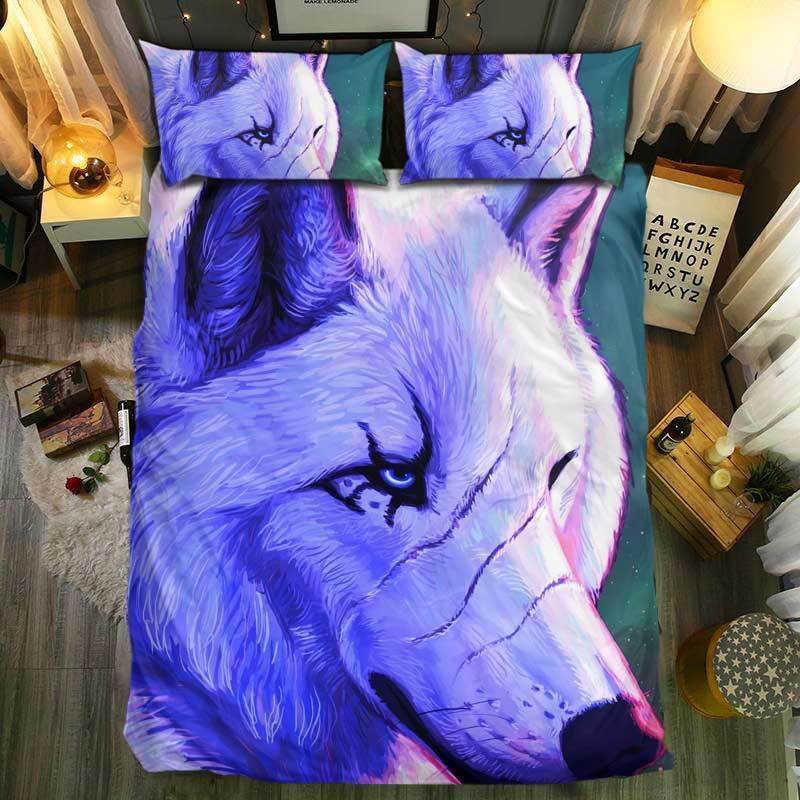 nM pecial Wolf Collection 353D Customized Duvet Cover Bedding Sets