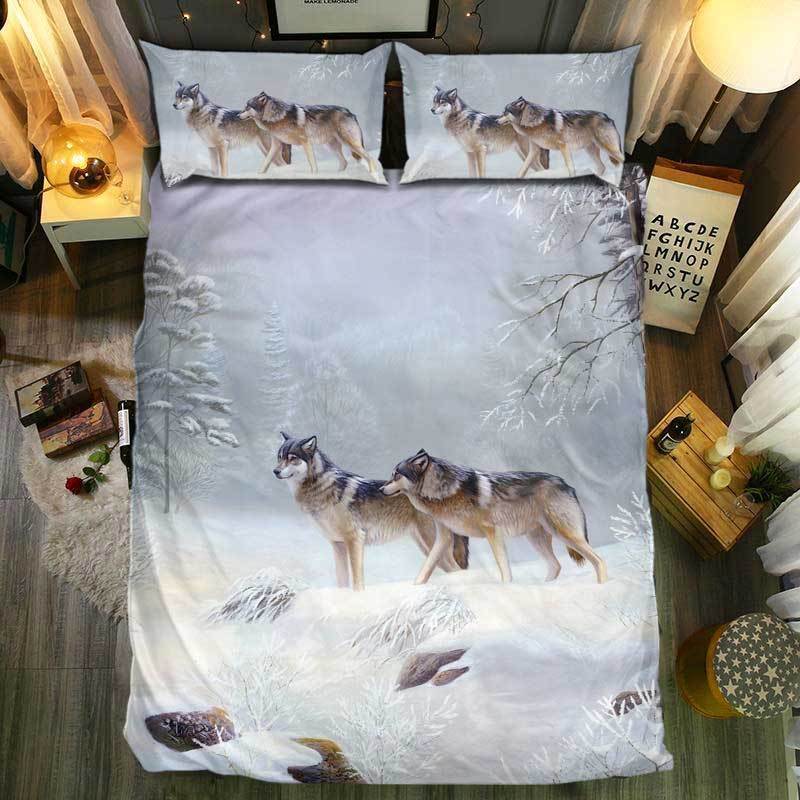 nM pecial Wolf Collection 453D Customized Duvet Cover Bedding Sets