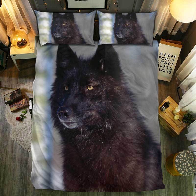 nM pecial Wolf Collection 463D Customized Duvet Cover Bedding Sets