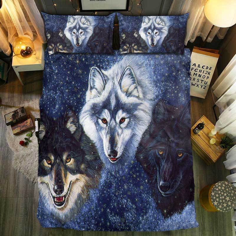 nM pecial Wolf Collection 473D Customized Duvet Cover Bedding Sets