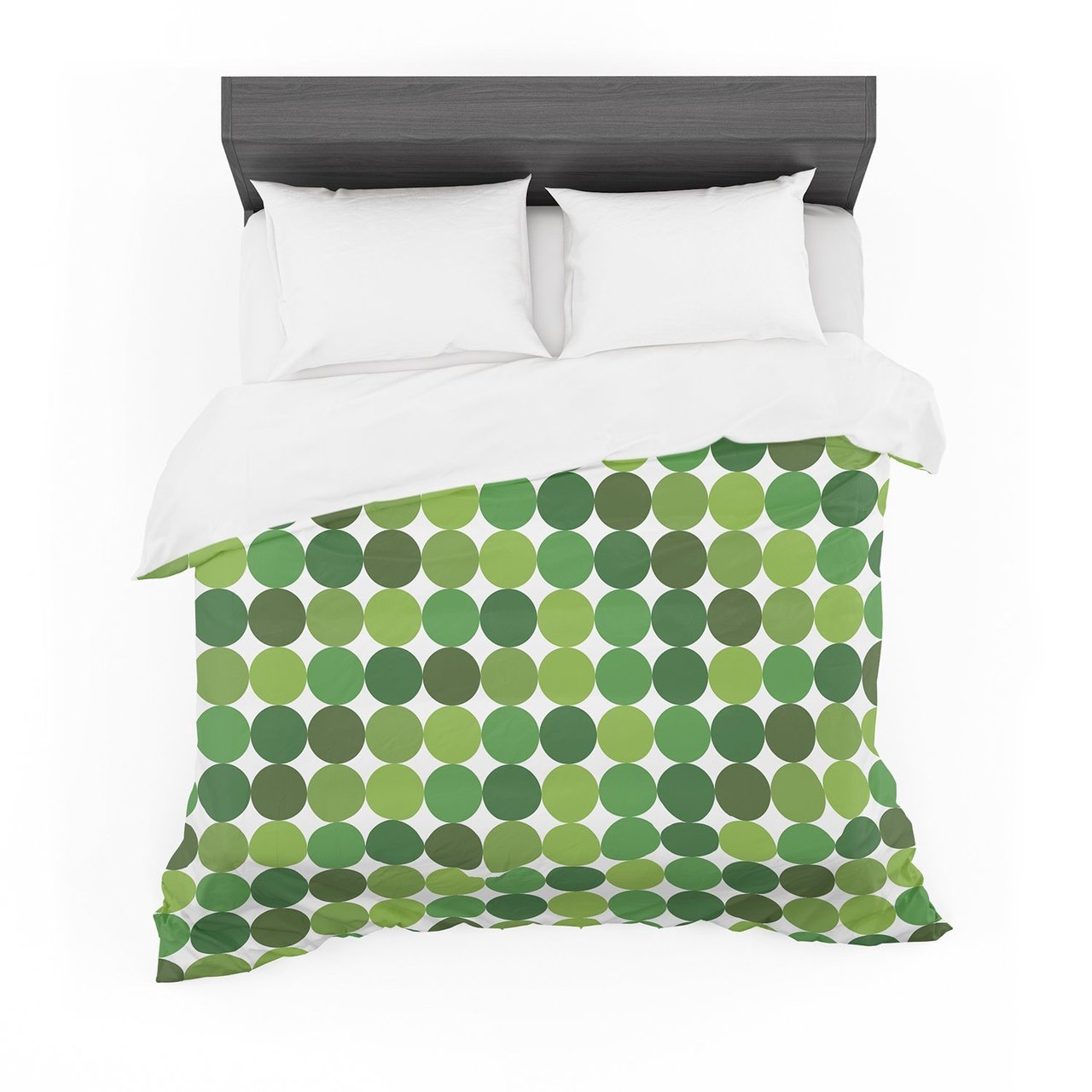 Noblefur Green Dots Cotton3D Customized Duvet Cover Bedding Sets