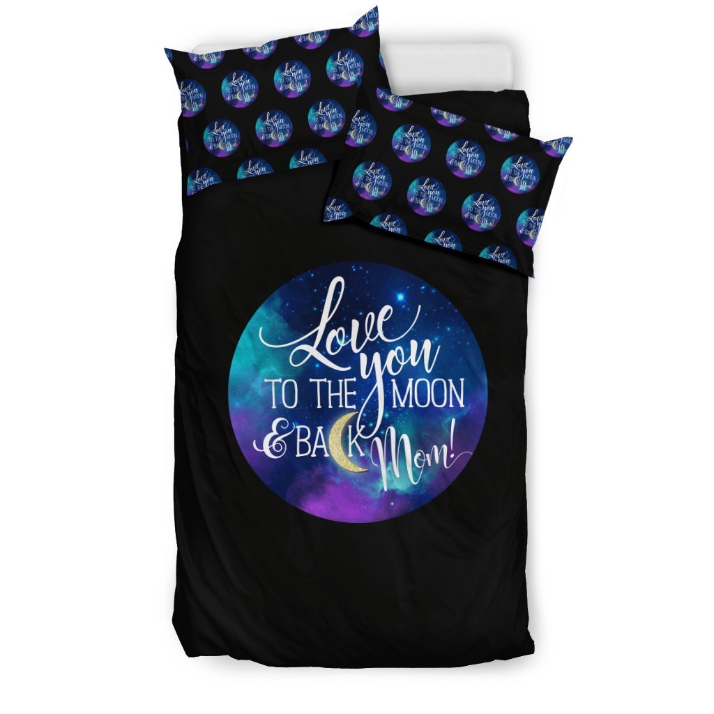 NP Love You To The Moon 3D Customized Duvet Cover Bedding Sets