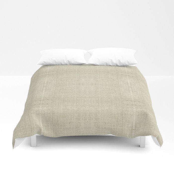 Nude Burlap Texture Duvet Cover