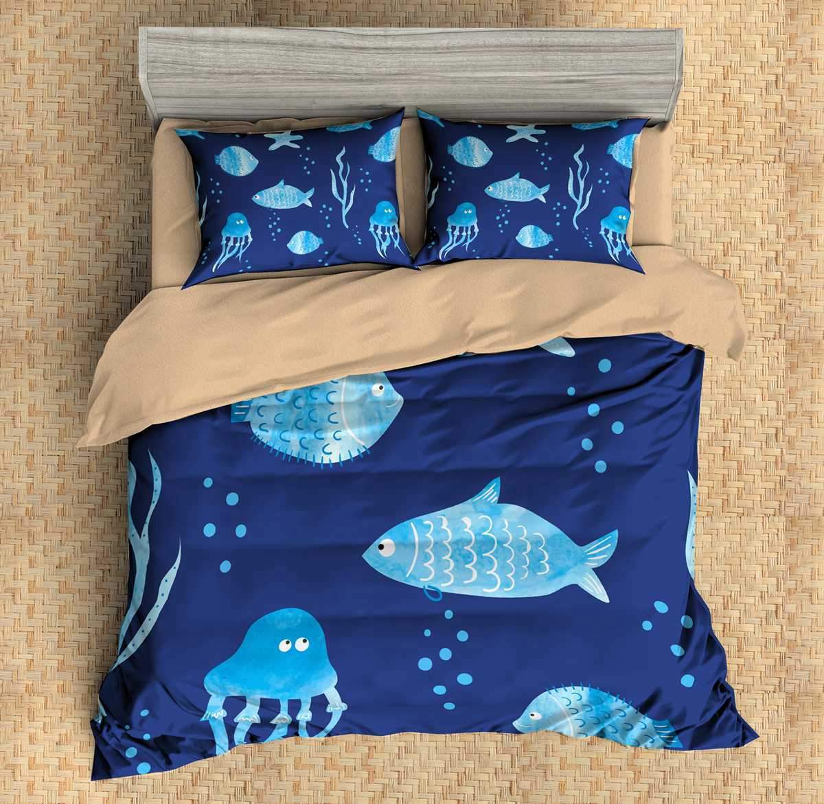 Ocean 12 3D Customized Duvet Cover Bedding Sets