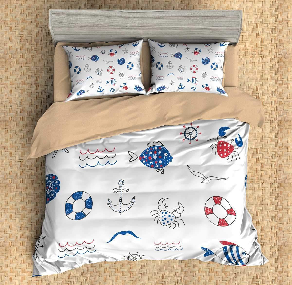 Ocean 5 3D Customized Duvet Cover Bedding Sets