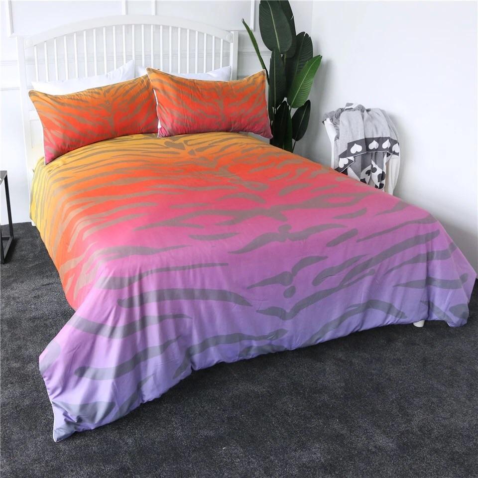 Ombré Leopard Print 3D Customized Duvet Cover Bedding Sets