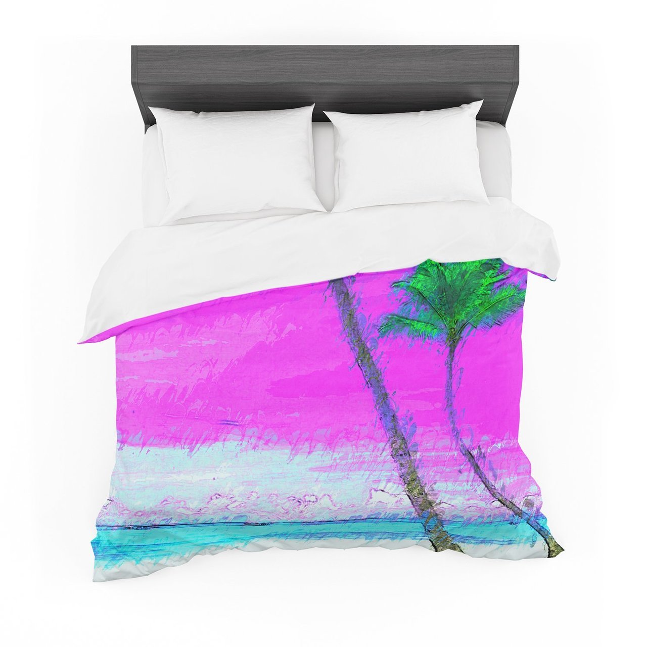 Oriana Cordero ‘Caribe’ Pink Aqua Featherweight3D Customized Duvet Cover Bedding Sets