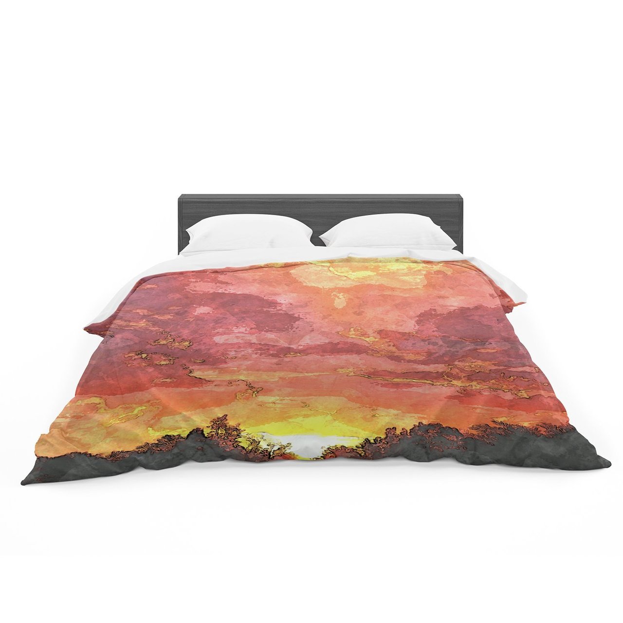 Oriana Cordero ‘Horizon’ Orangeky Featherweight3D Customized Duvet Cover Bedding Sets