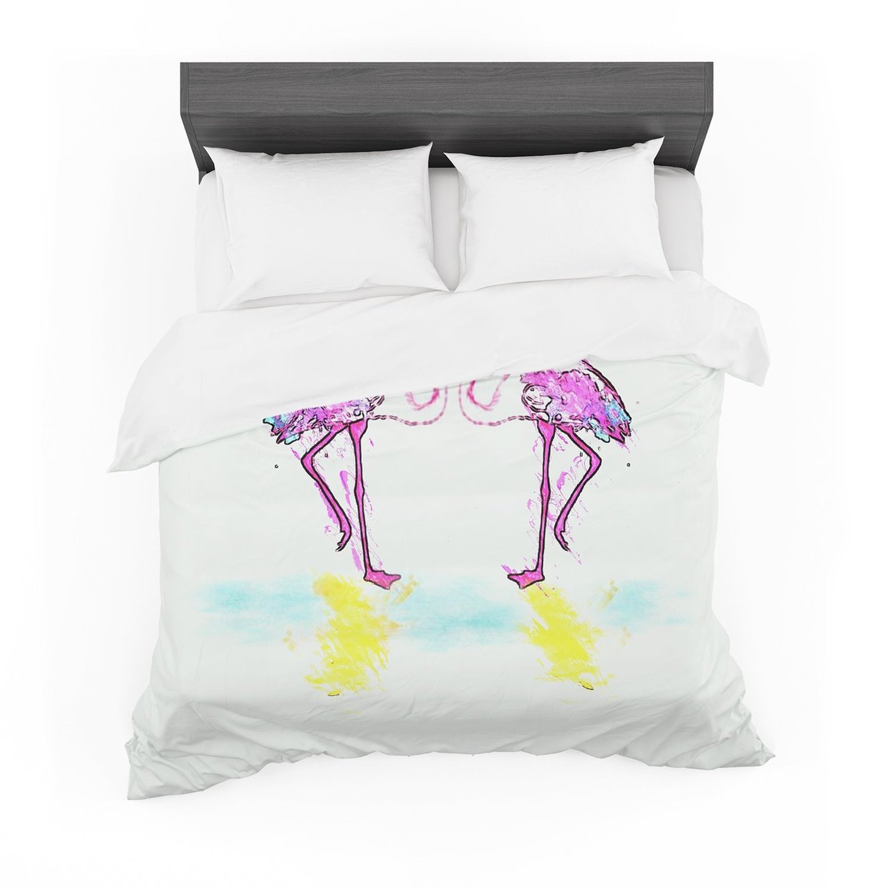 Oriana Cordero ‘Pink Love’ Flamingo Featherweight3D Customized Duvet Cover Bedding Sets
