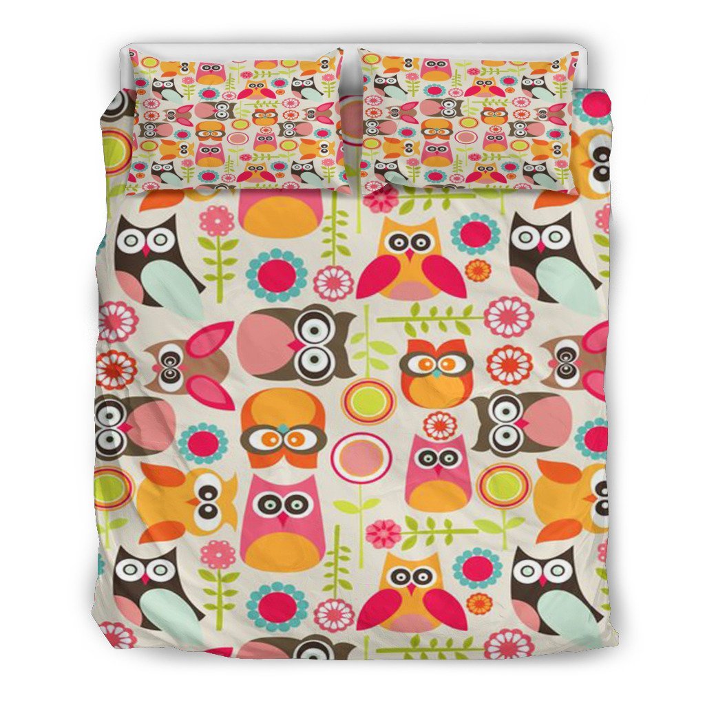 Owl 3D Customized Duvet Cover Bedding Sets