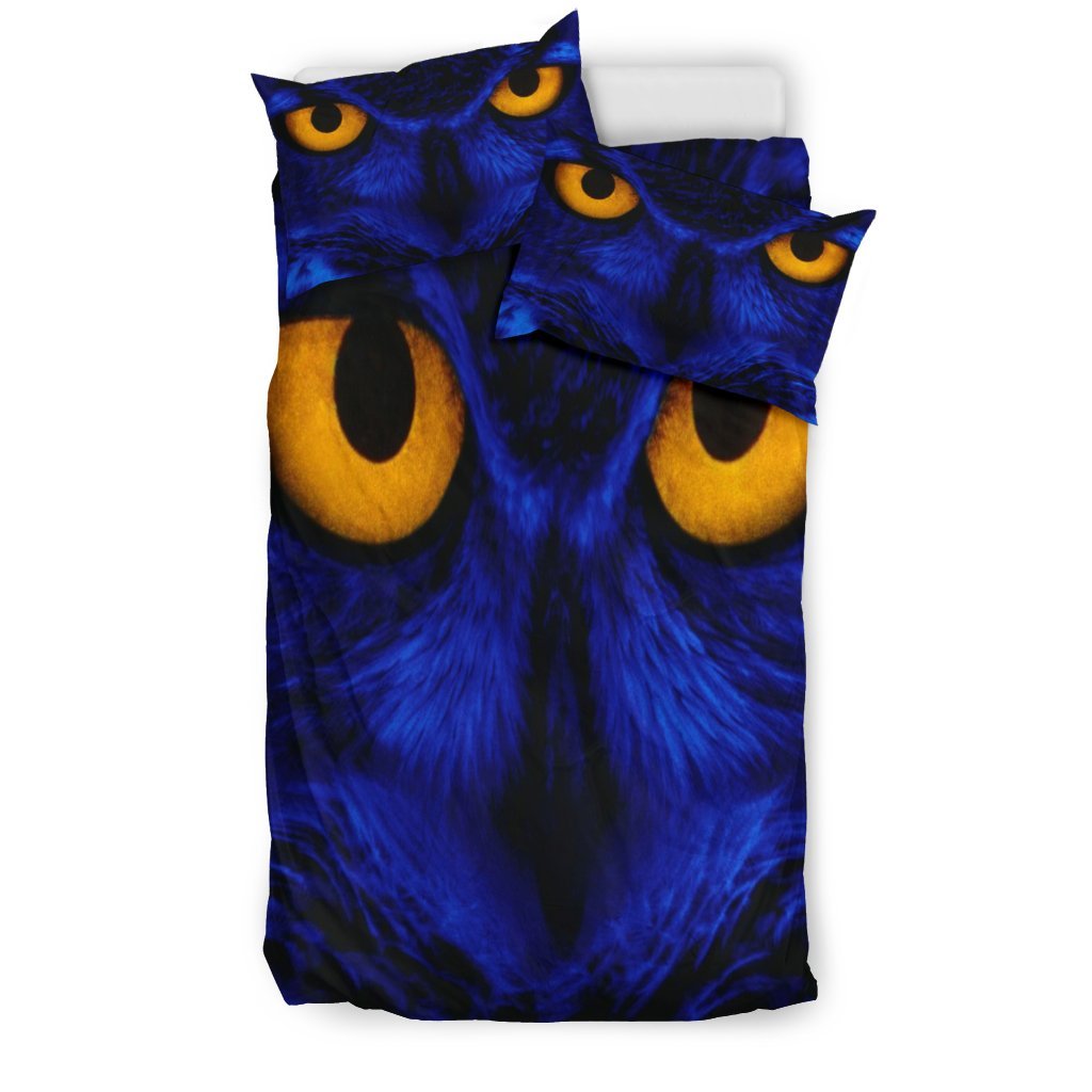 Owl Eyes Doona 3D Customized Duvet Cover Bedding Sets