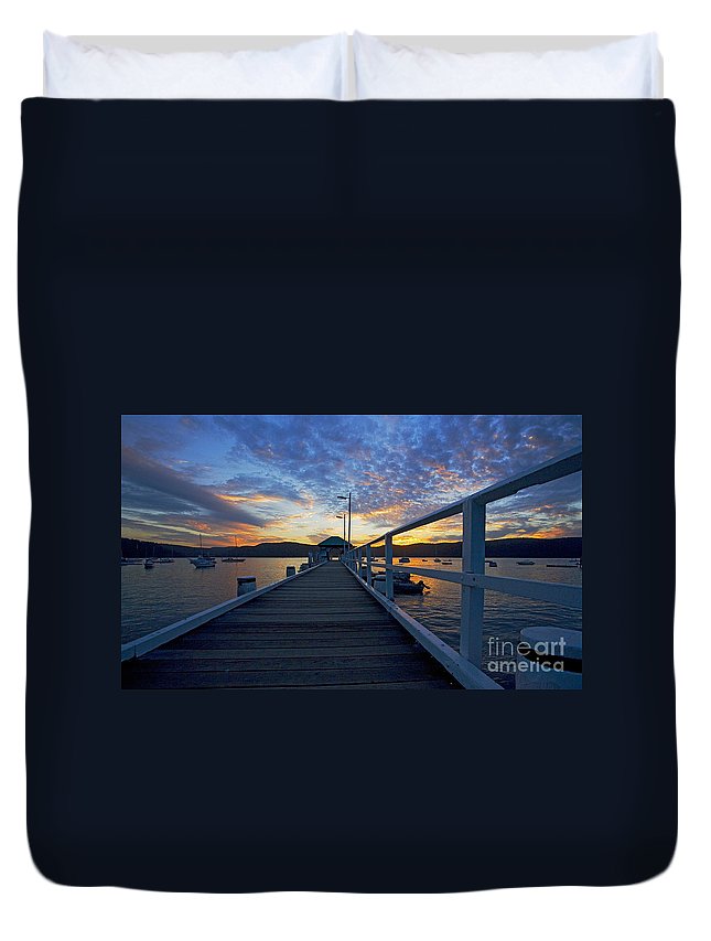 Palm Beach Wharf At Dusk 3D Customized Duvet Cover Bedding Sets