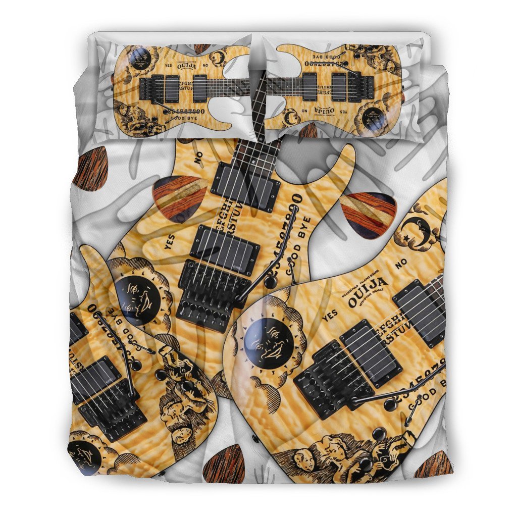 Paranormal Guitar Therapy for Lovers of Music & Guitars3D Customized Duvet Cover Bedding Sets