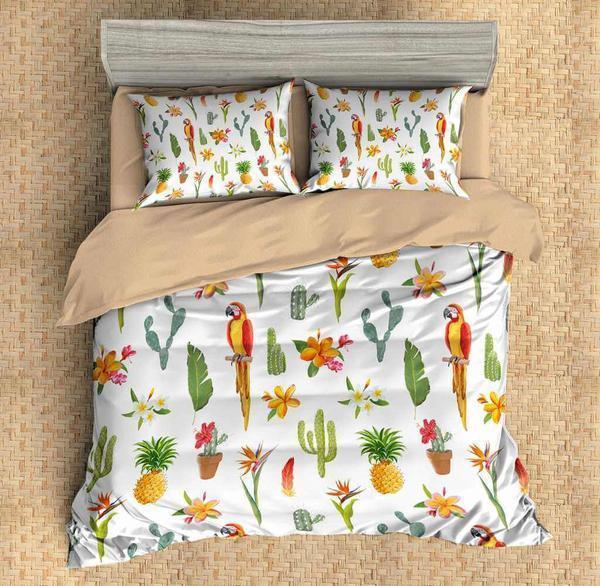 Parrot 3 3D Customized Duvet Cover Bedding Sets