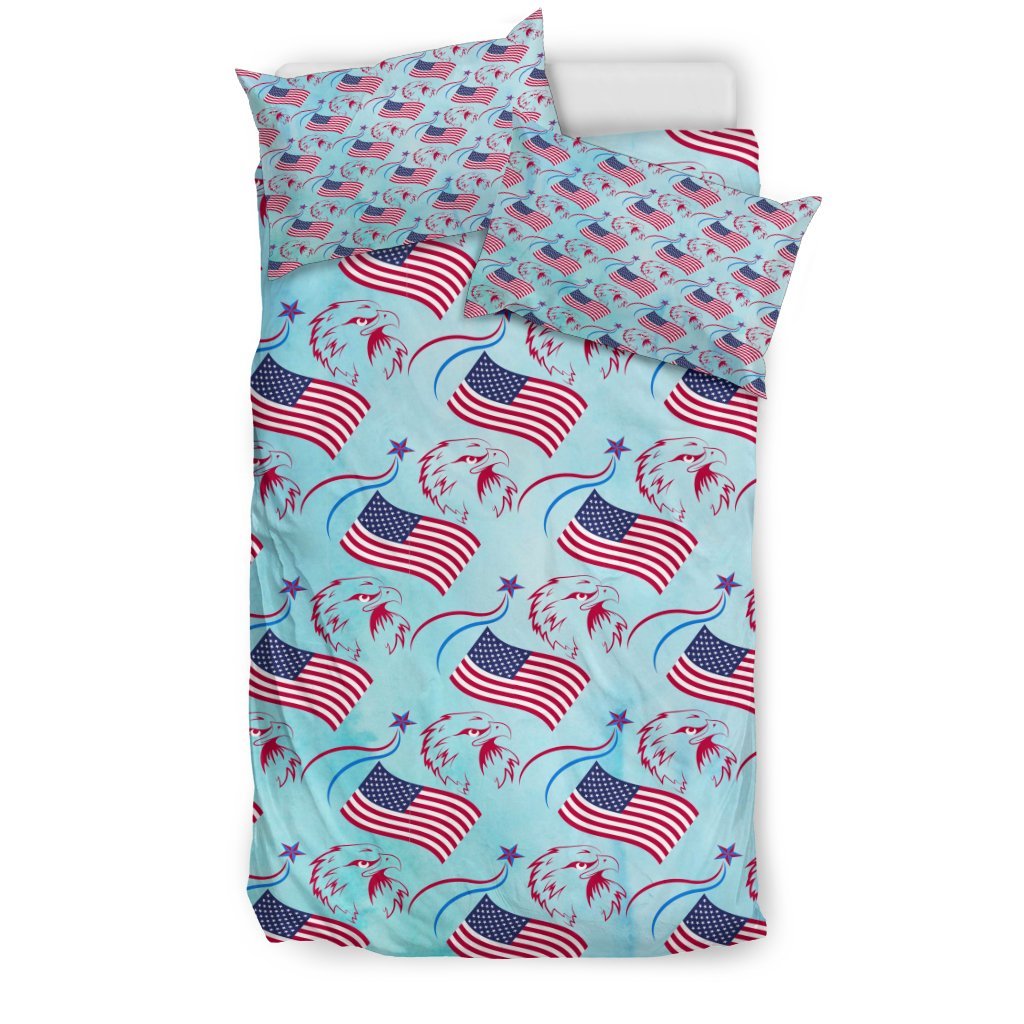 Patriotic Eagle Flag 3D Customized Duvet Cover Bedding Sets