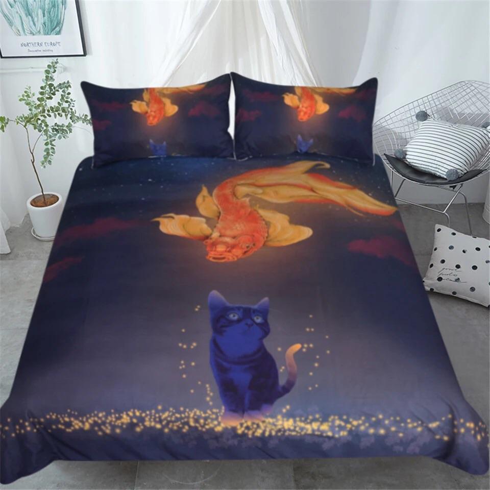 Peaceful Night 3D Customized Duvet Cover Bedding Sets