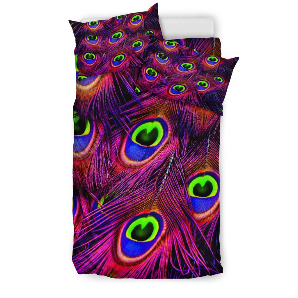 Peacock Feathers 3D Customized Duvet Cover Bedding Sets