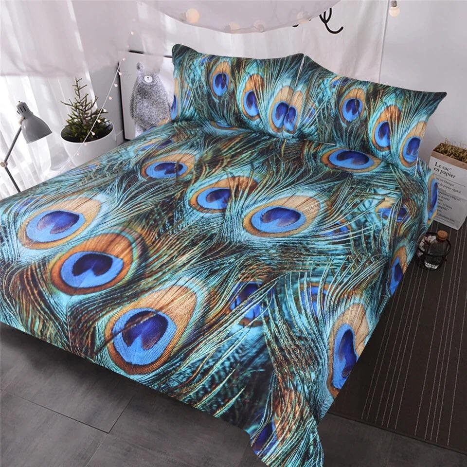 Peacock Heaven (My Favourite Animal!)3D Customized Duvet Cover Bedding Sets