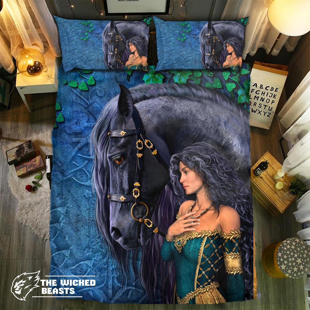 pecial Horse Collection 353D Customized Duvet Cover Bedding Sets