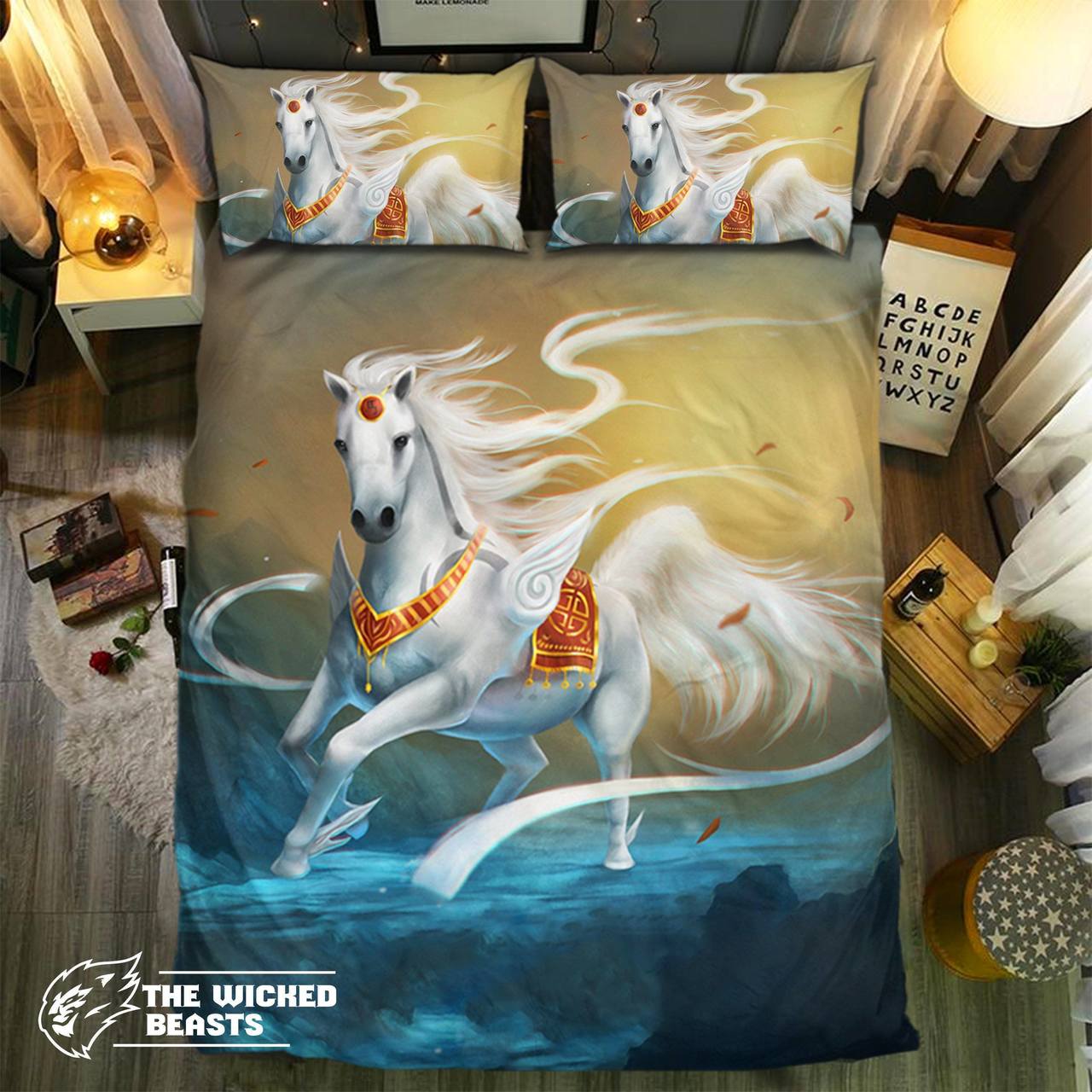 pecial Horse Collection 523D Customized Duvet Cover Bedding Sets