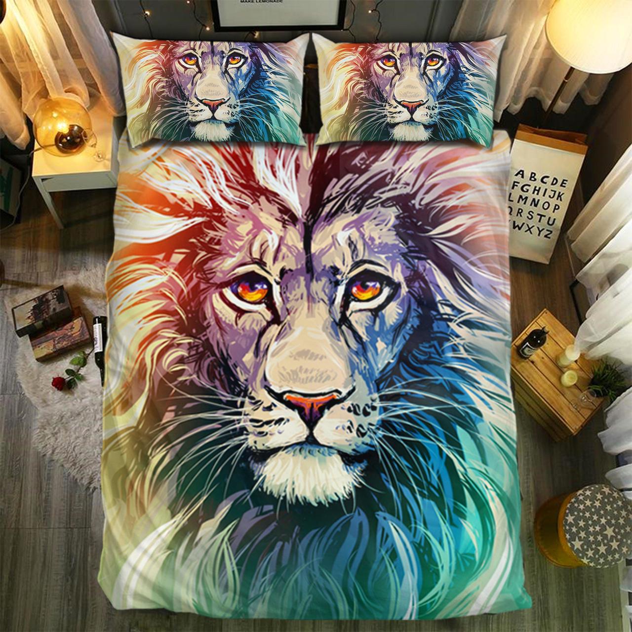 pecial Lion Collection 2808023D Customized Duvet Cover Bedding Sets