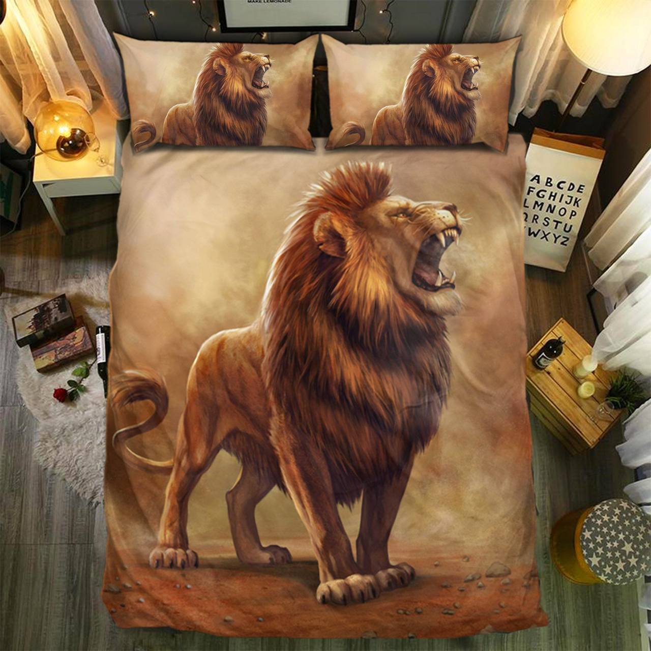 pecial Lion Collection 28080393D Customized Duvet Cover Bedding Sets